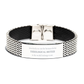 stainless steel bracelet unbiological mother gift unique engraved jewelry for her birthday christmas and special occasions