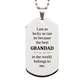 grandad silver dog tag engraved gift for best grandad birthday christmas veterans day unique grandad jewelry to show love and appreciation