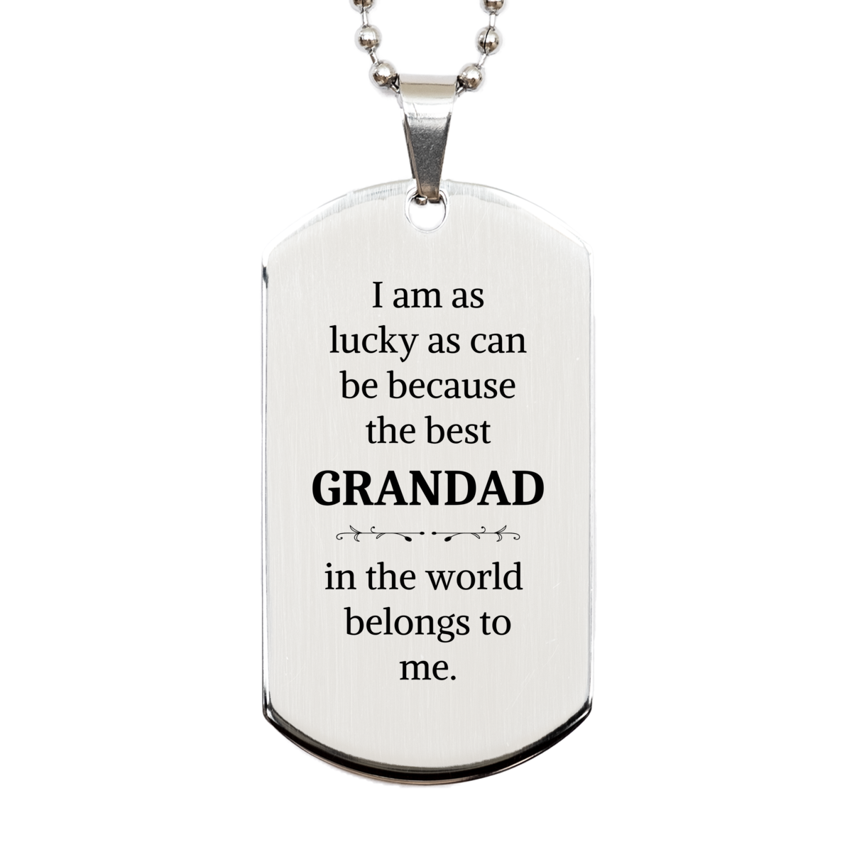 grandad silver dog tag engraved gift for best grandad birthday christmas veterans day unique grandad jewelry to show love and appreciation