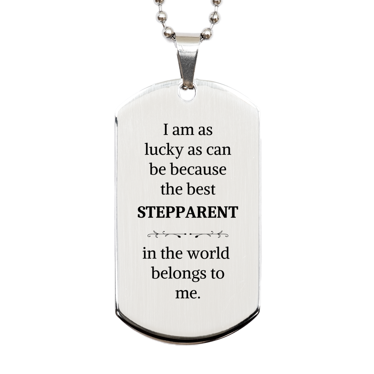 grateful stepparent engraved silver dog tag for inspiring confidence and love perfect gift for christmas birthdays and special occasions