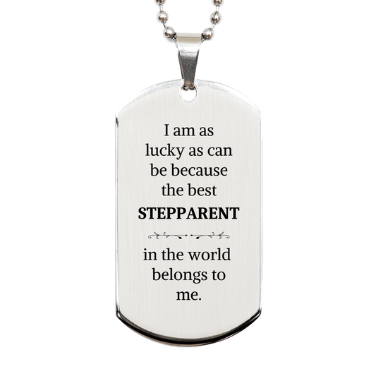 grateful stepparent engraved silver dog tag for inspiring confidence and love perfect gift for christmas birthdays and special occasions