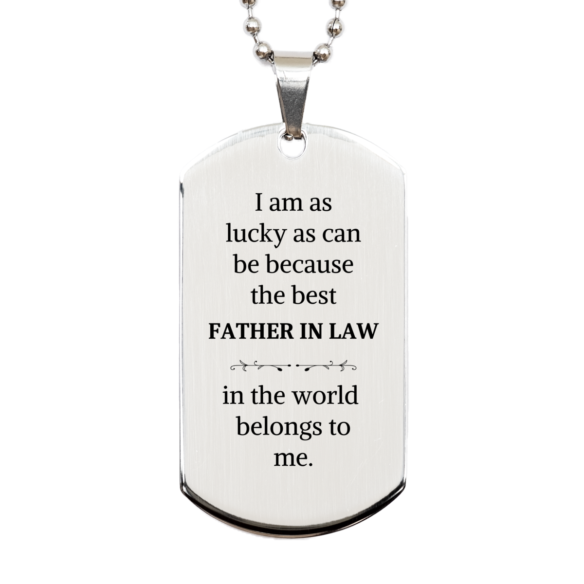 father in law silver dog tag best father in law belongs to me engraved thank you gift for birthday christmas graduation veterans day