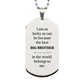 engraved silver dog tag big brother gift best brother belongs to me inspirational christmas birthday present for him