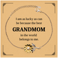 grandmom sunflower bracelet i am lucky best grandmom in the world belongs to me confidence inspirational gift for birthday holidays christmas graduation