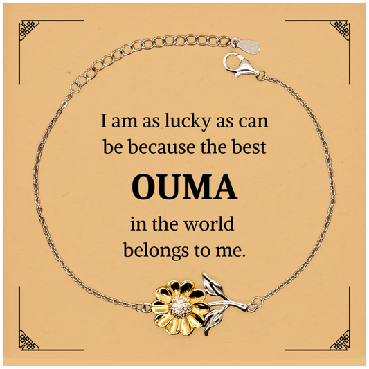ouma sunflower bracelet the perfect gift for your amazing ouma birthday holidays christmas inspirational jewelry