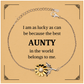 sunflower bracelet for aunty the best aunty in the world belongs to me unique gift for birthdays christmas and special occasions engraved jewelry to show appreciation and love