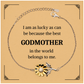 godmother sunflower bracelet engraved inspirational gift for her on christmas birthday holidays im lucky to have the best godmother in the world by my side