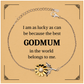 sunflower bracelet godmum gift i am lucky engraved inspirational jewelry for birthday christmas graduation hope confidence veterans day women