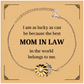 sunflower bracelet mom in law gift i am lucky mom in law engraved birthday christmas jewelry for mother in law
