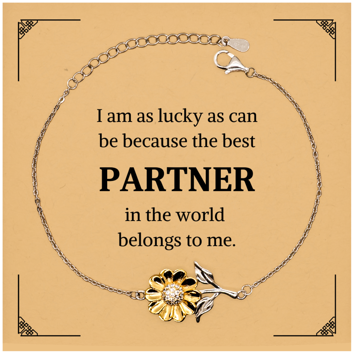 partner sunflower bracelet inspirational quote for her christmas gift confidence jewelry