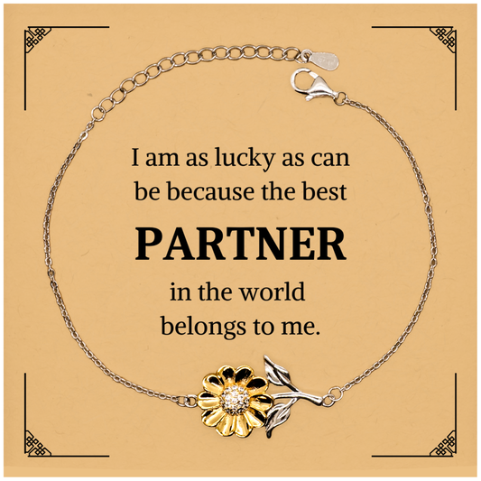 partner sunflower bracelet inspirational quote for her christmas gift confidence jewelry
