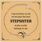engraved sunflower bracelet for stepsister the best stepsister belongs to me inspirational gift for birthday christmas graduation