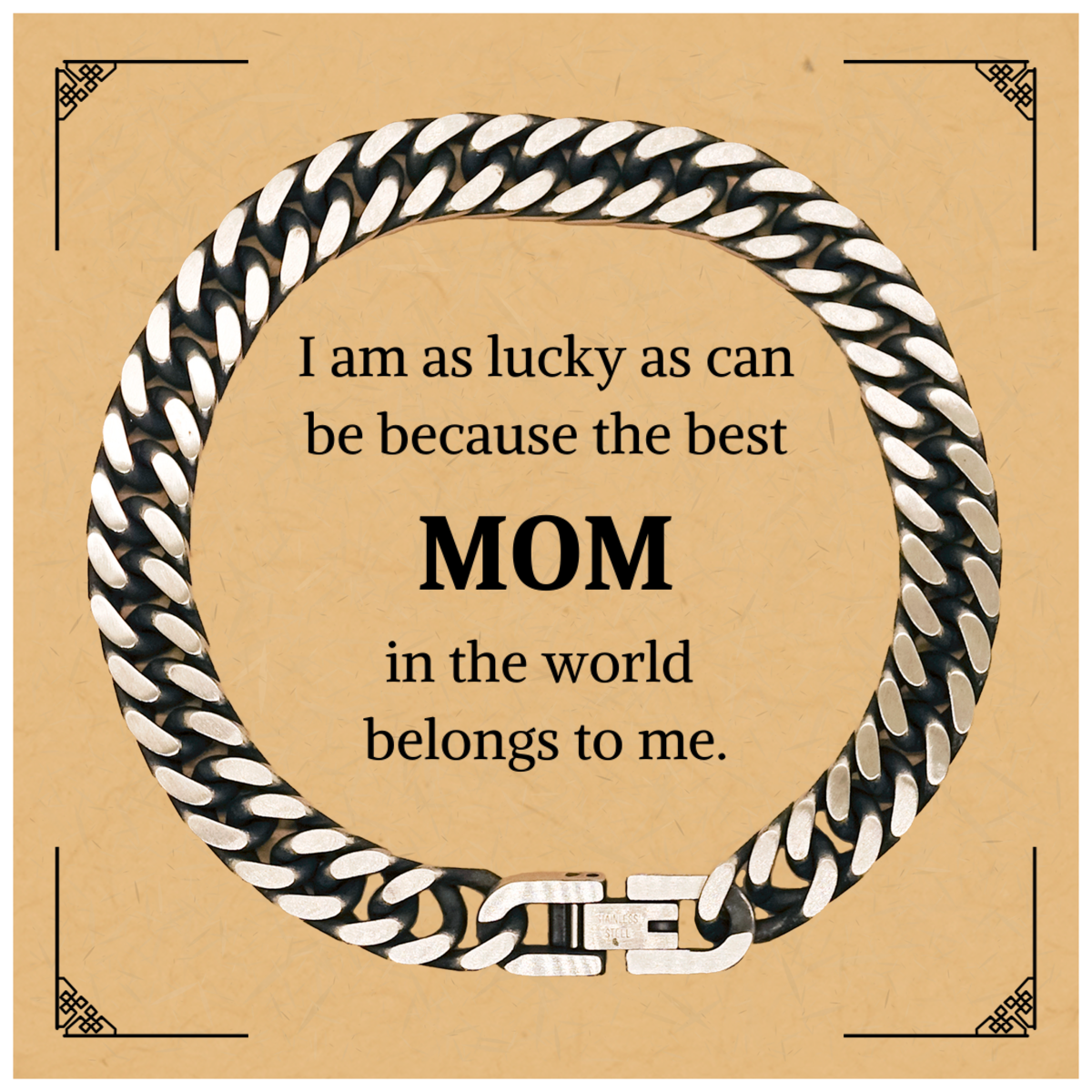 mom cuban link chain bracelet engraved with best mom belongs to me perfect mothers day gift for her birthday christmas and graduation