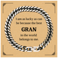 gran cuban link chain bracelet the best gran in the world belongs to me engraved jewelry for birthday gift