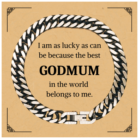 godmum cuban link chain bracelet unique gift for godmum on birthday engraved with love and hope perfect jewelry for women godmum christmas gift inspirational bracelet for godmum