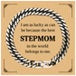 stepmom cuban link chain bracelet unique gift for birthday or christmas best stepmom belongs to me confidence and inspirational jewelry for her