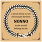 nonno cuban link chain bracelet the best nonno belongs to me perfect gift for birthdays christmas and graduation engraved charm for confidence and hope