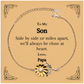 engraved sunflower bracelet for son close at heart always unique gift for birthday graduation christmas inspirational son gift from papa