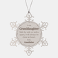 granddaughter snowflake ornament side by side or miles apart always close at heart christmas gift for granddaughter engraved love and hope for her