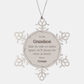 snowflake ornament grandson gift side by side love gramps christmas family special bond memorial keepsake for grandsons birthday or holidays
