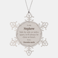 snowflake ornament nephew gift side by side christmas engraved love from favorite uncle heartwarming holiday keepsake decoration for nephew christmas and special occasions