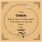 godson sunflower bracelet side by side or miles apart always close at heart gift