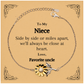 sunflower bracelet for niece side by side or miles apart always close at heart engraved birthday gift from favorite uncle inspirational jewelry for niece graduation and christmas