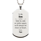 engraved silver dog tag for son close at heart love papa perfect birthday christmas graduation gift under 50