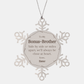 snowflake ornament bonus brother engraved christmas gift love sister forever close heart