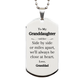 to my granddaughter silver dog tag engraved gift for her birthday close at heart love from granddad inspirational confidence piece for holidays christmas and graduation