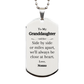 granddaughter silver dog tag engraved always close at heart love nonno