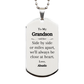 to my grandson engraved silver dog tag heartfelt gift from abuelo perfect for christmas holidays birthday always close at heart unique sentimental token of love for grandson