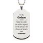 godson silver dog tag engraved close at heart love godmother gift for birthday christmas graduation veterans day