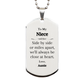 engraved silver dog tag niece gift side by side heartfelt message birthday christmas graduation easter perfect inspirational confidence