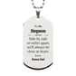 stepson dog tag engraved gift love message for bonus dad perfect birthday graduation christmas present
