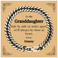 granddaughter cuban link chain bracelet side by side or miles apart always close at heart birthday gift for her