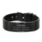 black shark mesh bracelet for niece side by side always close at heart engraved gift for birthday christmas graduation unique niece jewelry for her confidence and inspirational hope