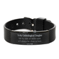 black shark mesh bracelet for unbiological daughter side by side or miles apart always close at heart holiday gift for daughter engraved love from dad