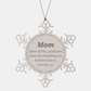 snowflake ornament mom proverbs 4 23 engraved inspirational gift for christmas and holidays