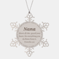 unique nana snowflake ornament guard your heart inspirational christmas gift