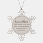 snowflake ornament second mom proverbs 4 23 gift christmas home decor inspiration