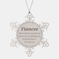 snowflake ornament fiancee gift engraved proverbs 4 23 christmas holiday decor for fiancee inspirational guard your heart religious ornament