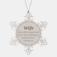 snowflake ornament wife inspirational proverbs 4 23 unique christmas gift for her