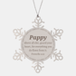 pappy snowflake ornament engraved with proverbs 4 23 inspirational keepsake for christmas and holidays