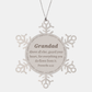 grandad snowflake ornament engraved with inspirational proverbs 4 23 quote for christmas birthday and holidays