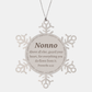 nonno christmas snowflake ornament engraved with inspirational proverbs 4 23 verse gift for holidays and special occasions
