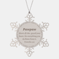 pawpaw snowflake ornament engraved with inspirational proverbs 4 23 perfect for christmas graduation and holidays