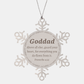 snowflake ornament for goddad guard your heart engraved christmas gift for goddad inspirational proverbs 4 23 keepsake for goddad on holidays and special occasions