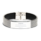 stainless steel bracelet stepson every step of the way engraved inspirational gift for birthday graduation christmas proverbs 4 23