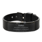 father unique black shark mesh bracelet christmas gift inspirational proverbs